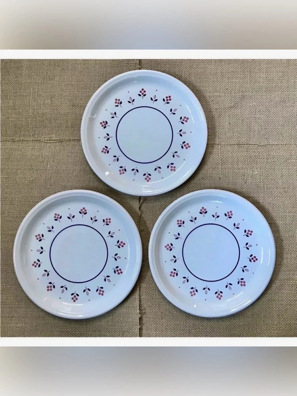 Vintage Barratts Of Staffordshire Floral Bread Plate Set Dainty Flowers Cottage